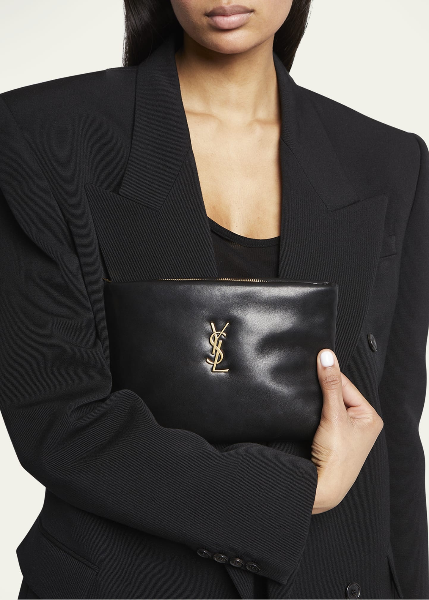 YSL Small Pillow Pouch Clutch Bag - 5