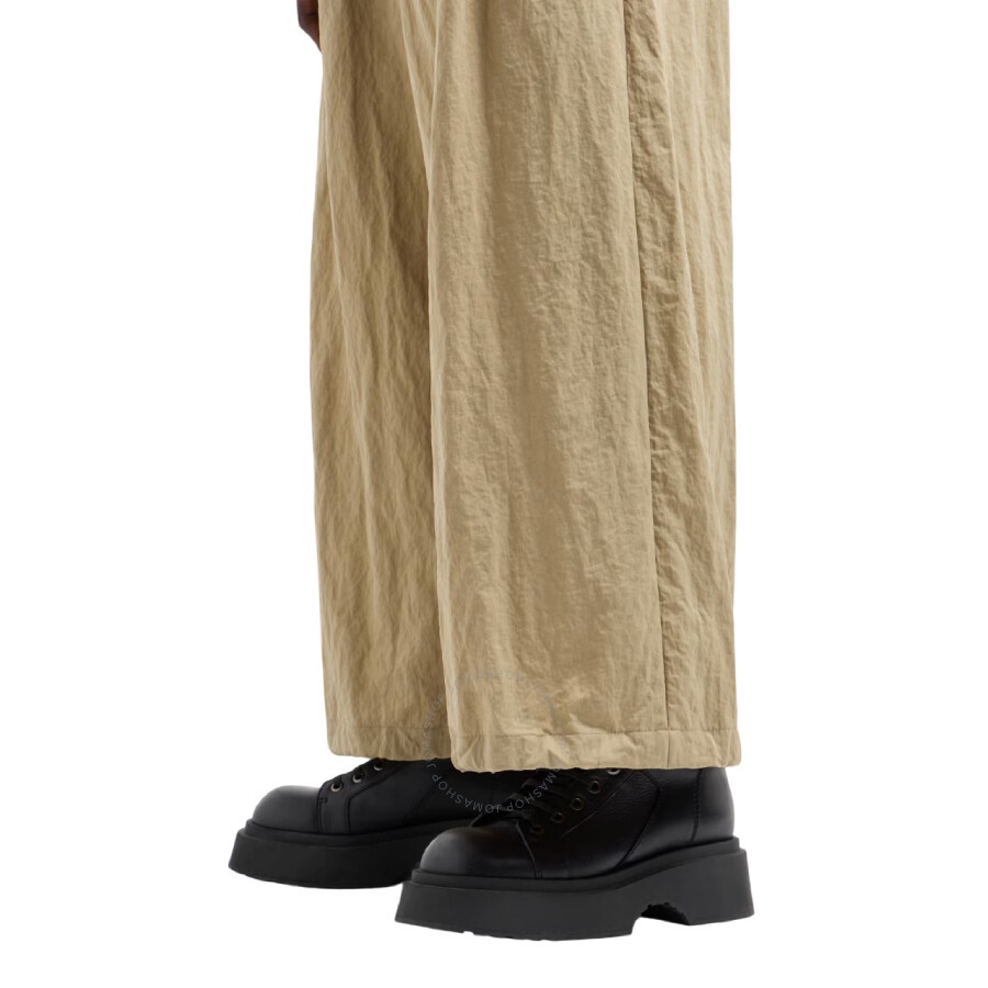 Emporio Armani Drawstring Polyamide Wide Trouser - 4