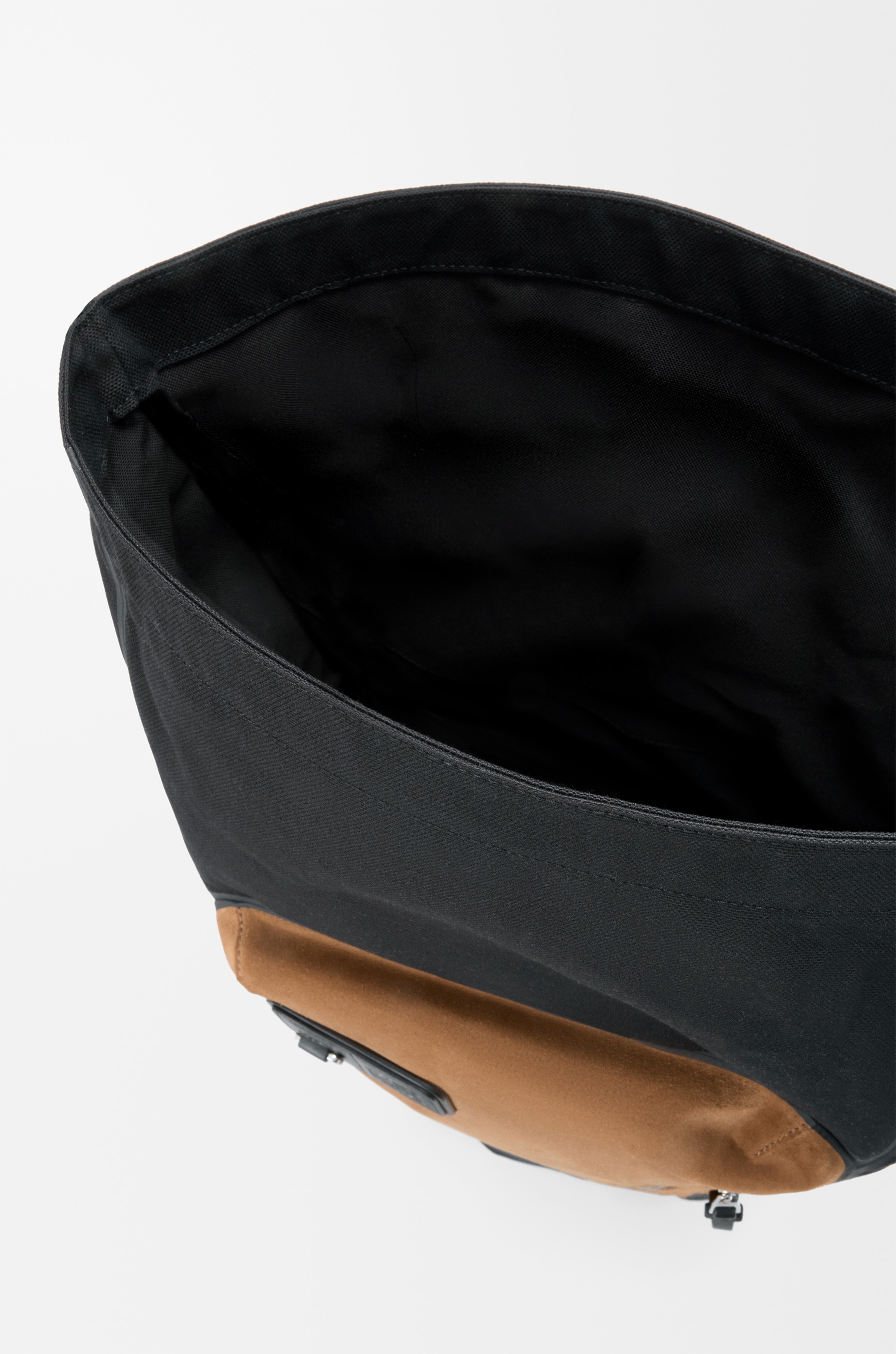 Flex roll-top backpack in canvas and suede - 6
