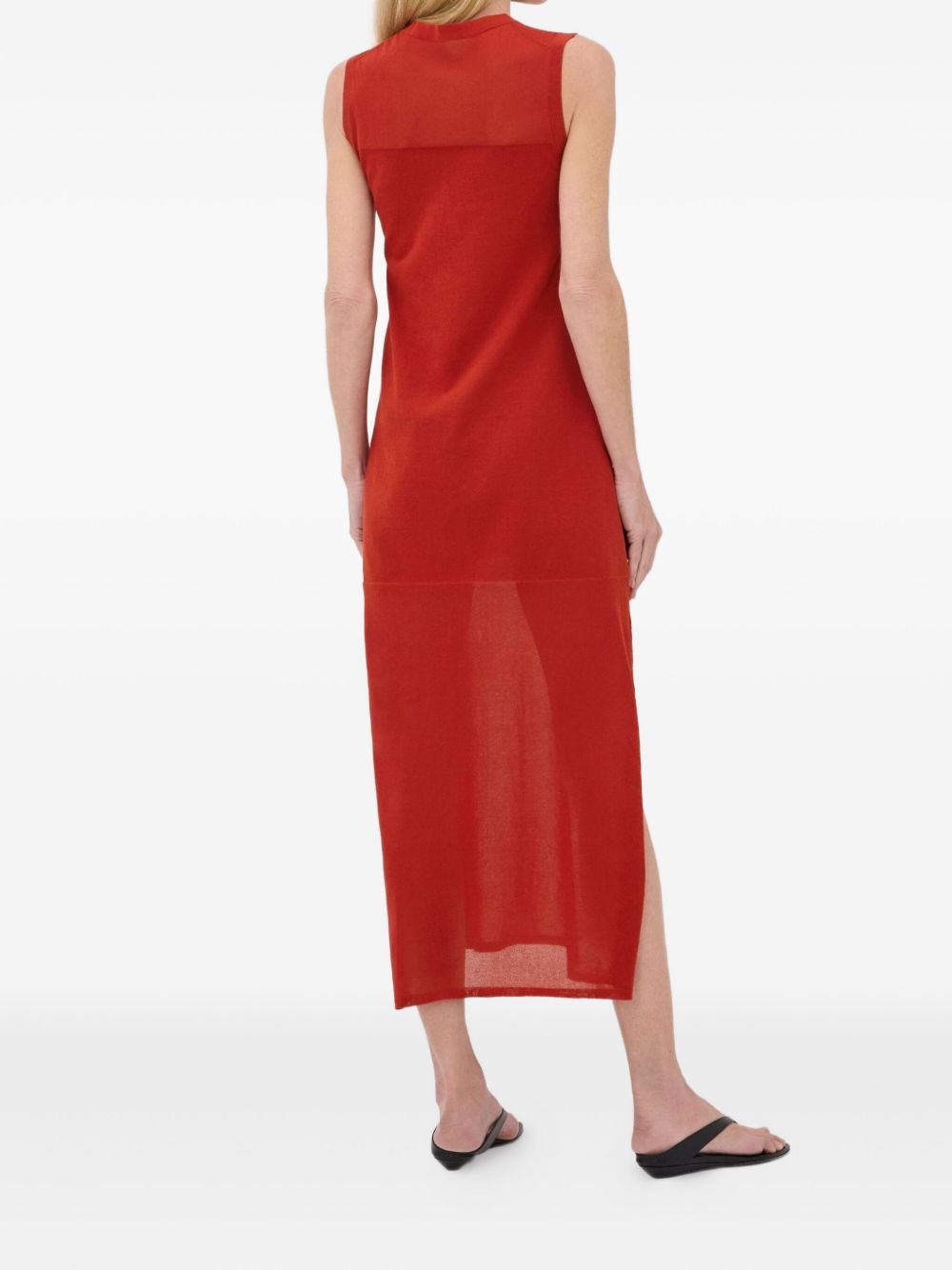 Philae side-slit knitted midi dress - 4