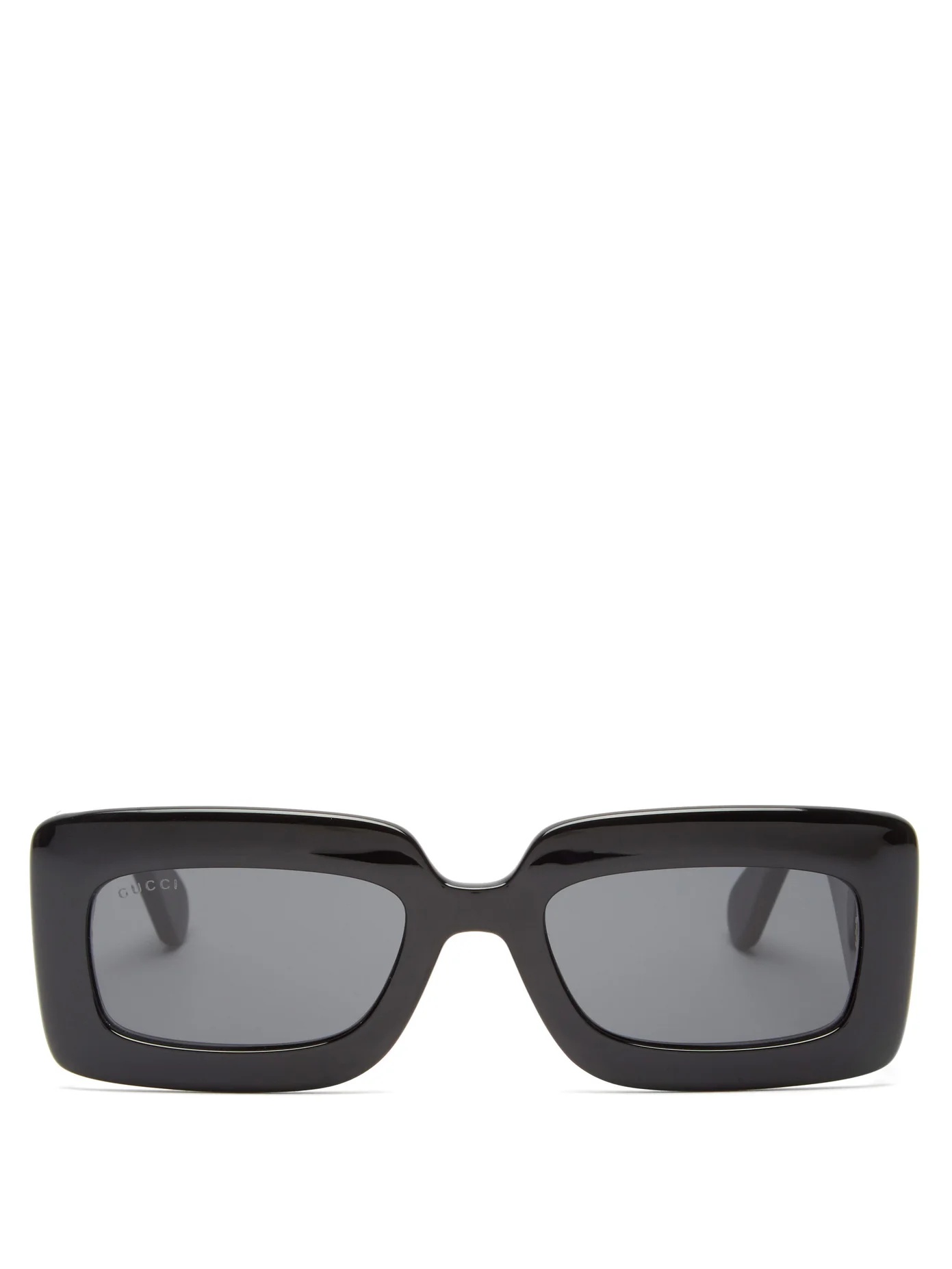 GG-logo quilted square acetate sunglasses - 1