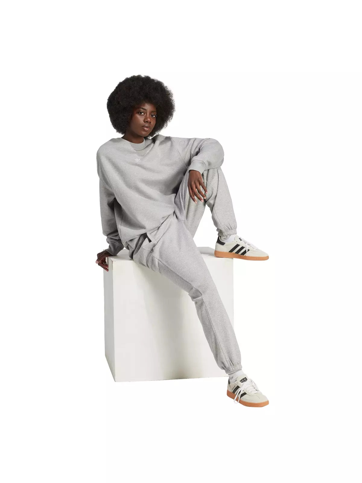 Women's Originals Essentials Fleece Loose Joggers - Grey - 5