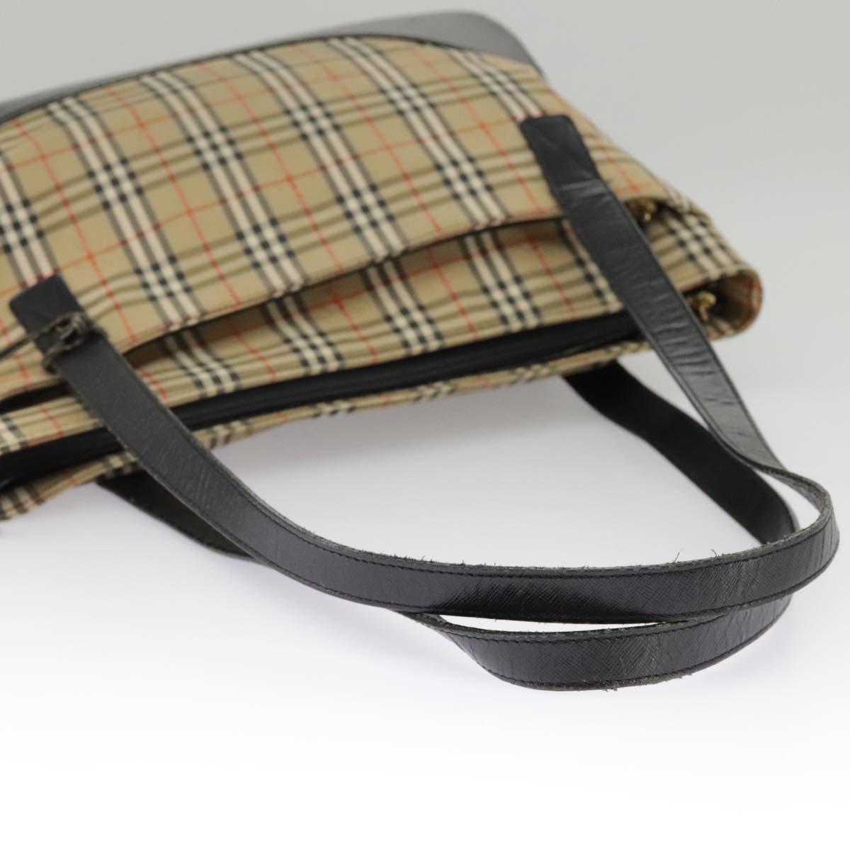 Burberry Nova Check Tote Bag Canvas Beige - 7