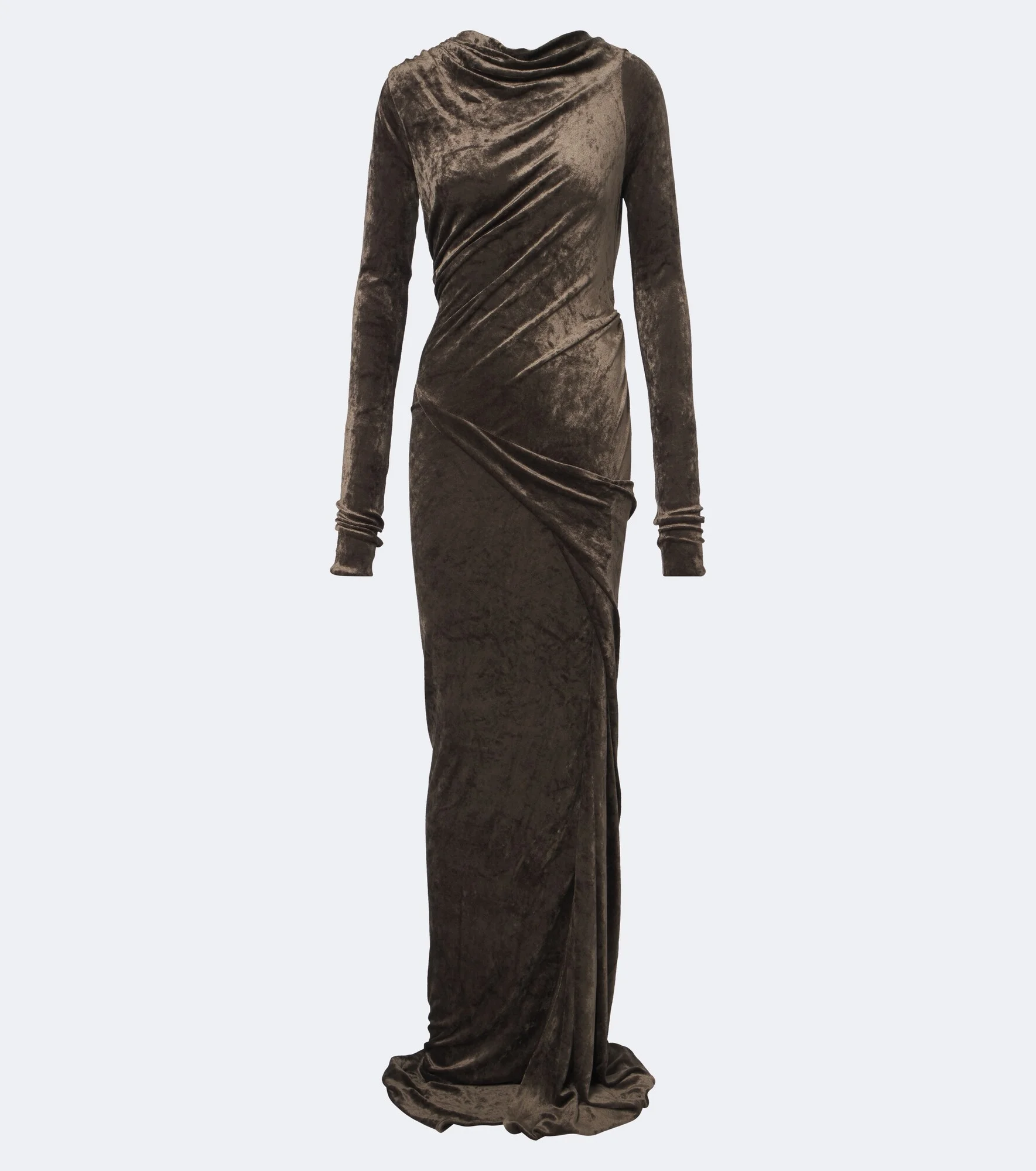 Lilies Shailee draped open-back velvet gown - 1