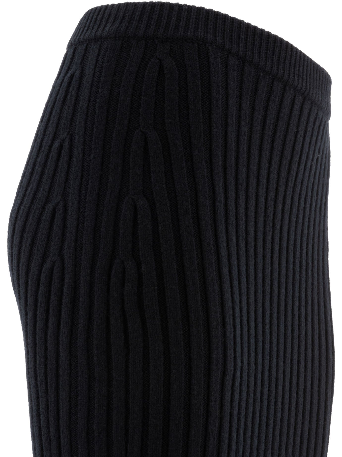 Wool And Cashmere Knit Skirt Skirts Black - 4