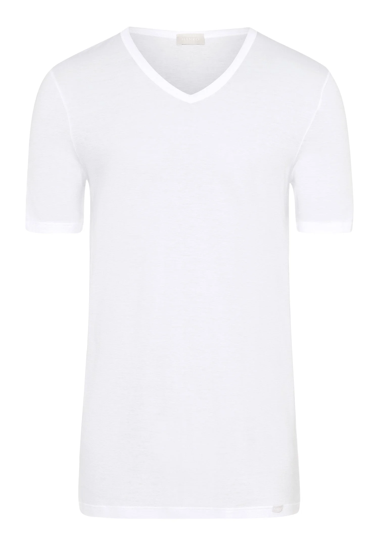 Ultralight Fitted Cotton V-Neck T-Shirt - 1