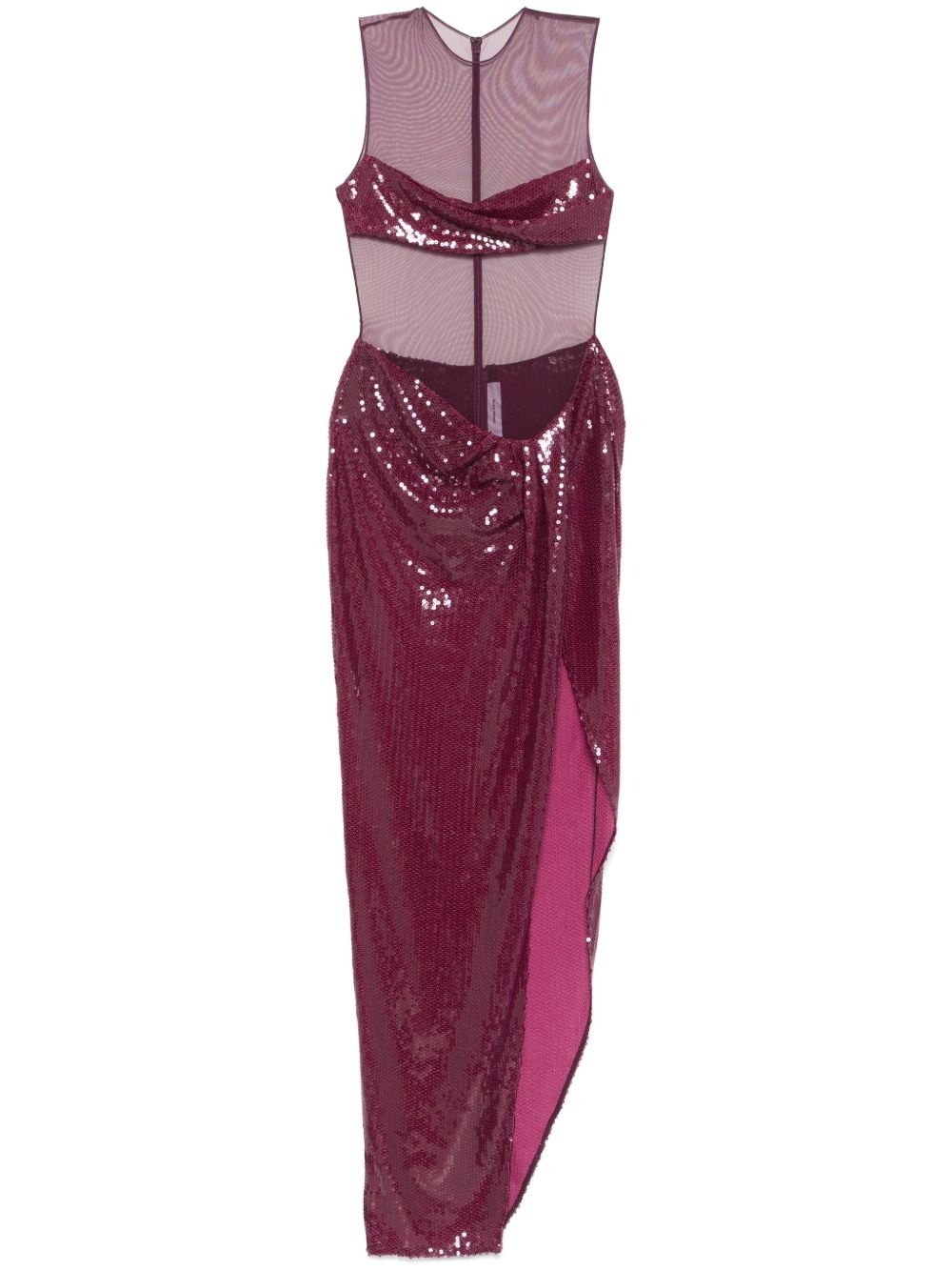 sequin-embellished maxi dress - 1
