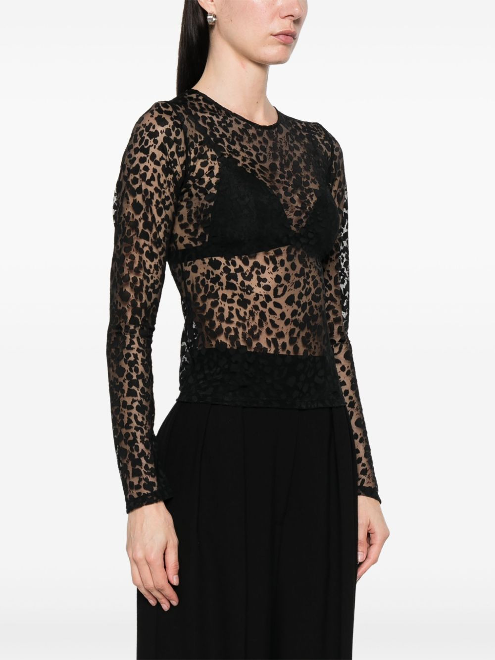 animal-print top - 3