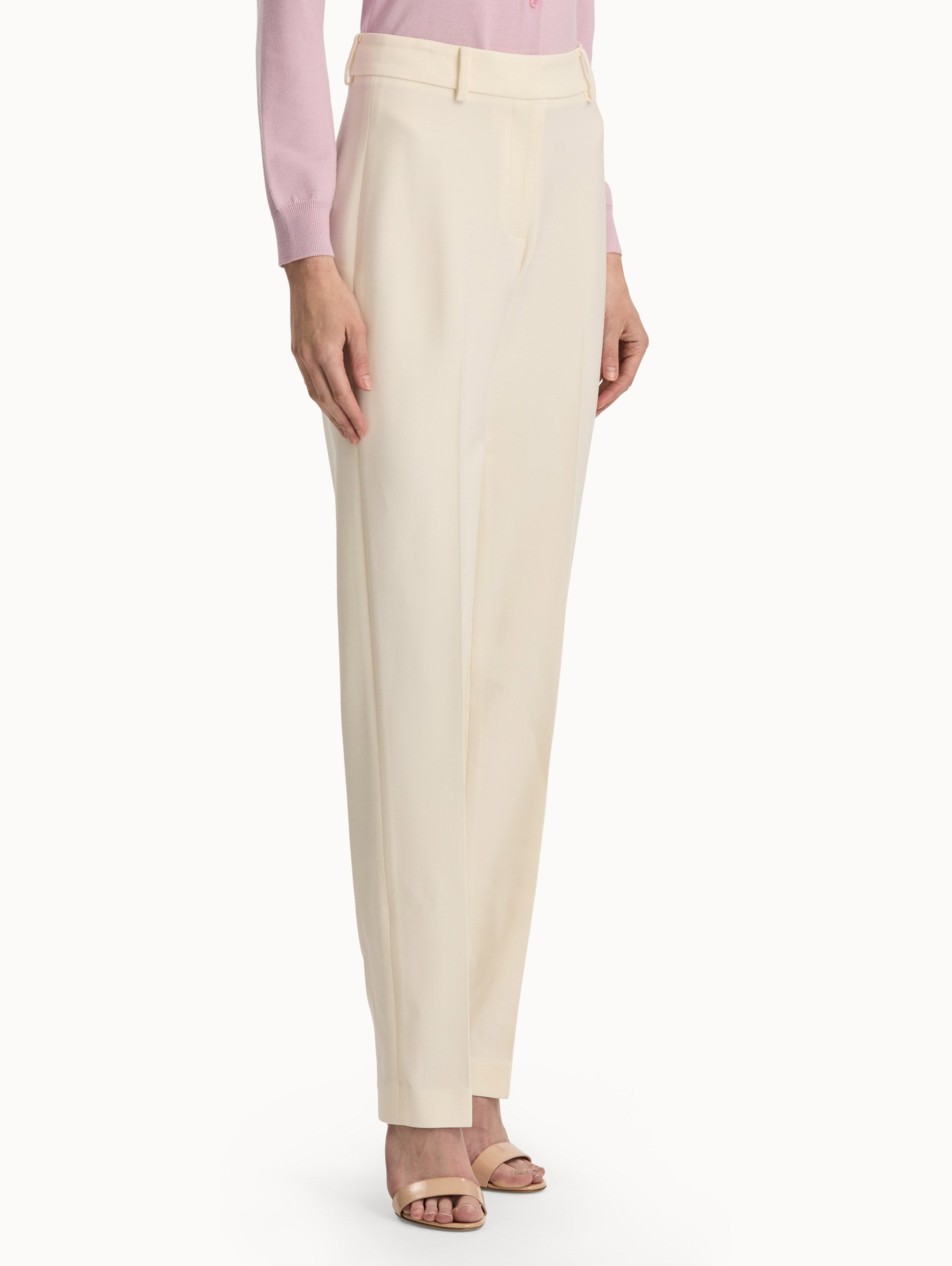 STRAIGHT-LEG WOOL PANTS - 5