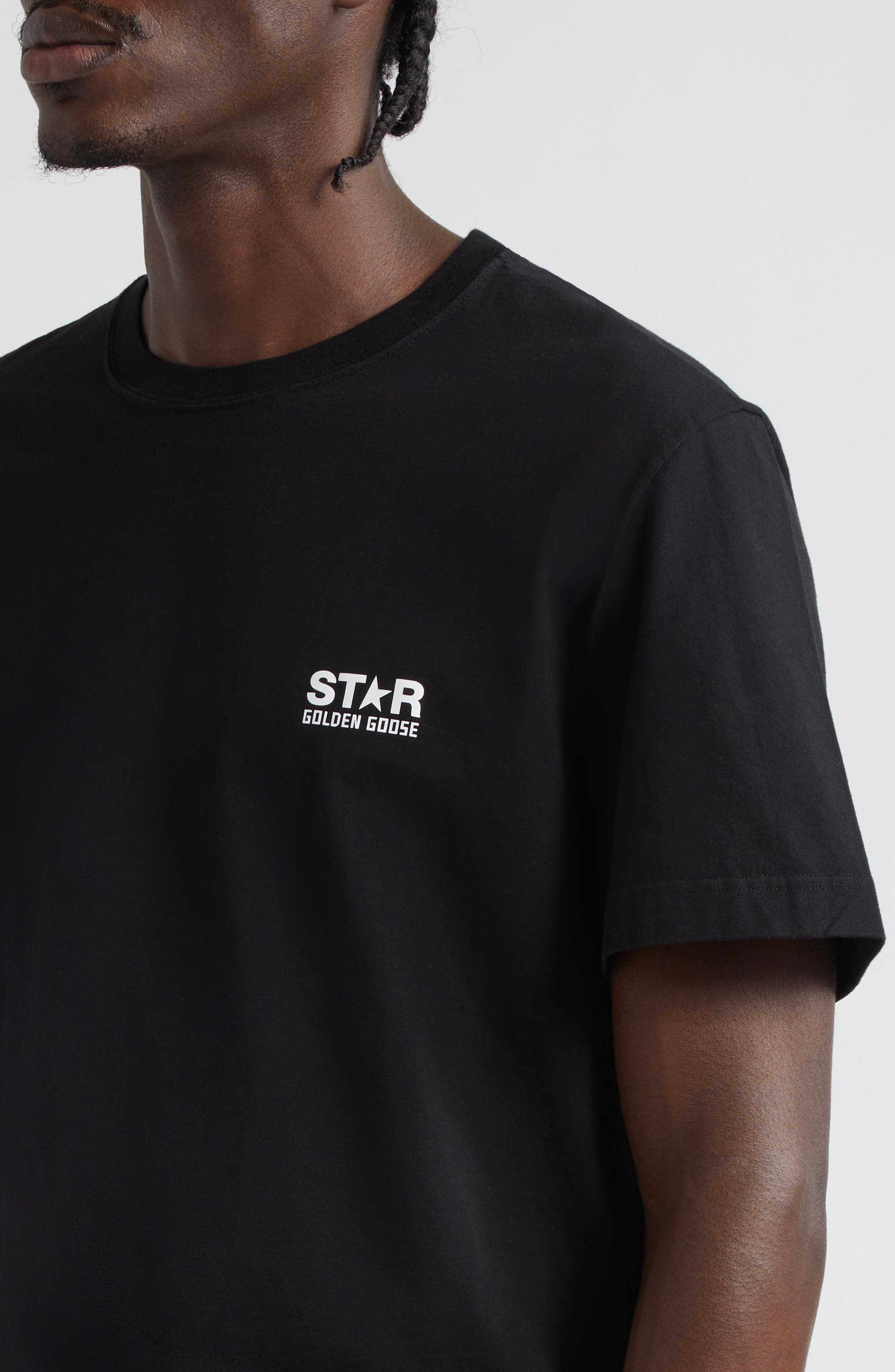 Golden Goose Big Star Logo Graphic Tee in Black/White at Nordstrom - 4