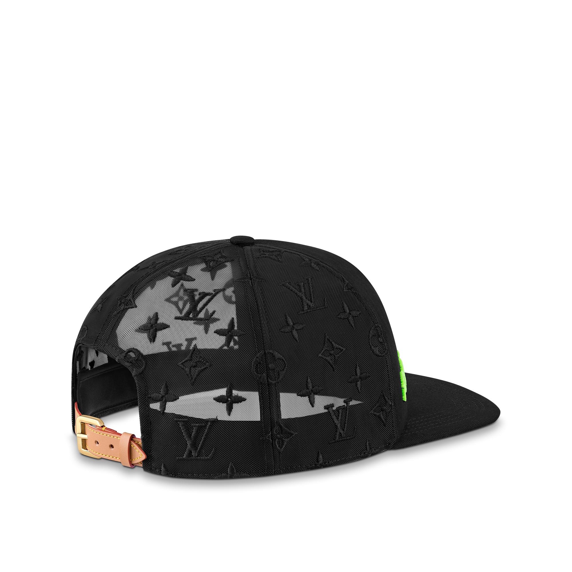 Monogram Embroidered Mesh Cap - 4