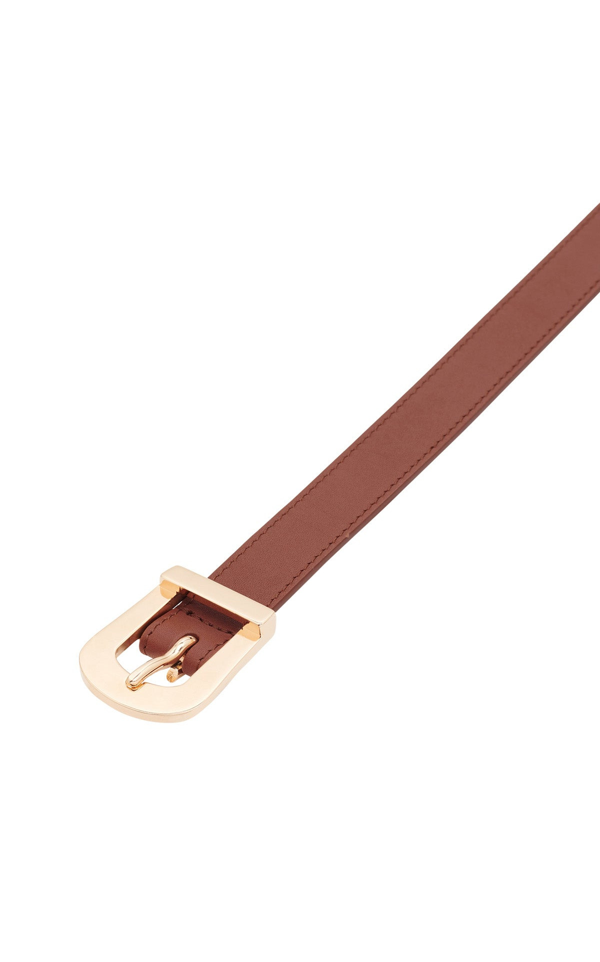 Marija Buckle Belt in Cognac Leather - 3