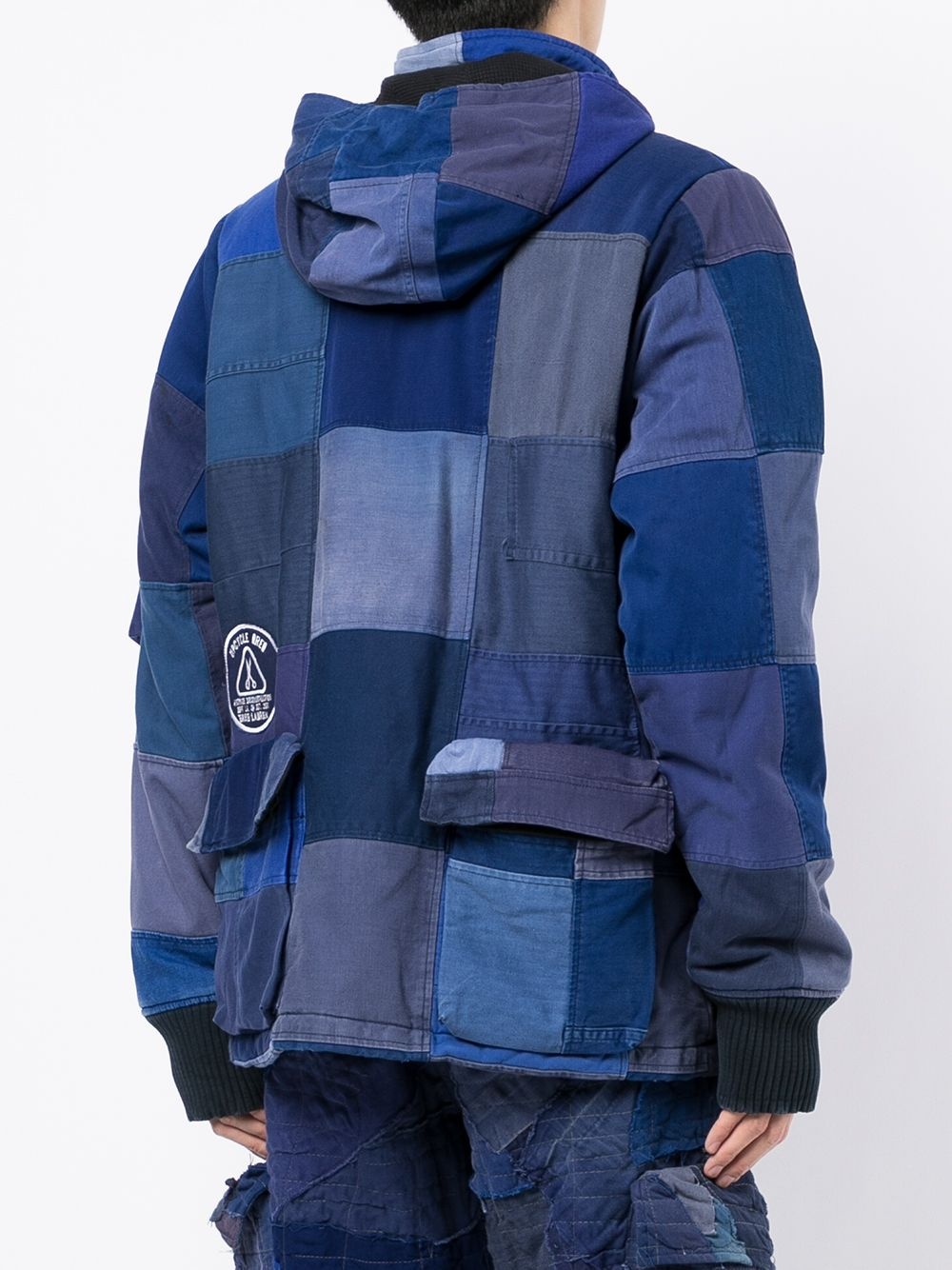 PATCHWORK-DESIGN COAT - 3