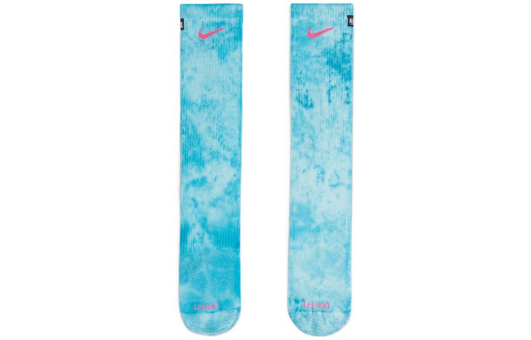 Nike Tie Dye Quick Dry Breathable Sports Socks Couple Style One Pair Blue DA5074-101 - 2