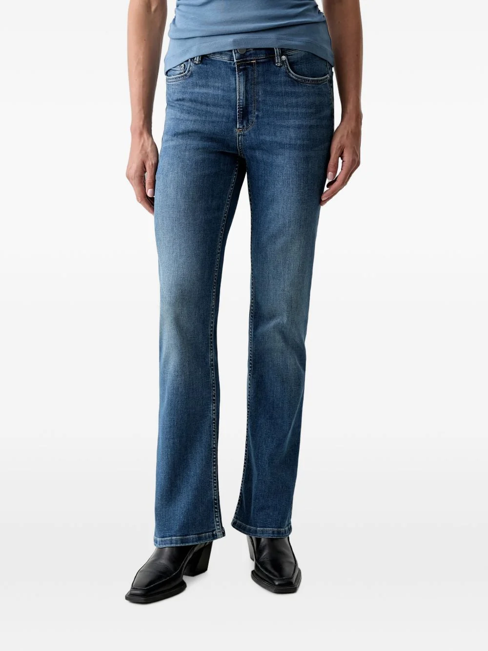Haldan faded bootcut jeans - 1