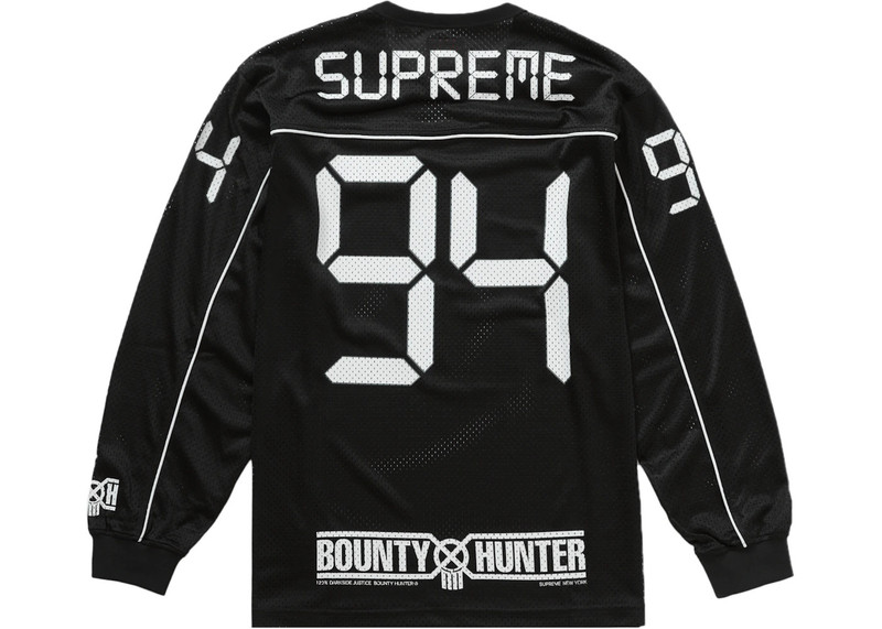 Supreme Supreme Bounty Hunter Mesh Moto Jersey Black outlook