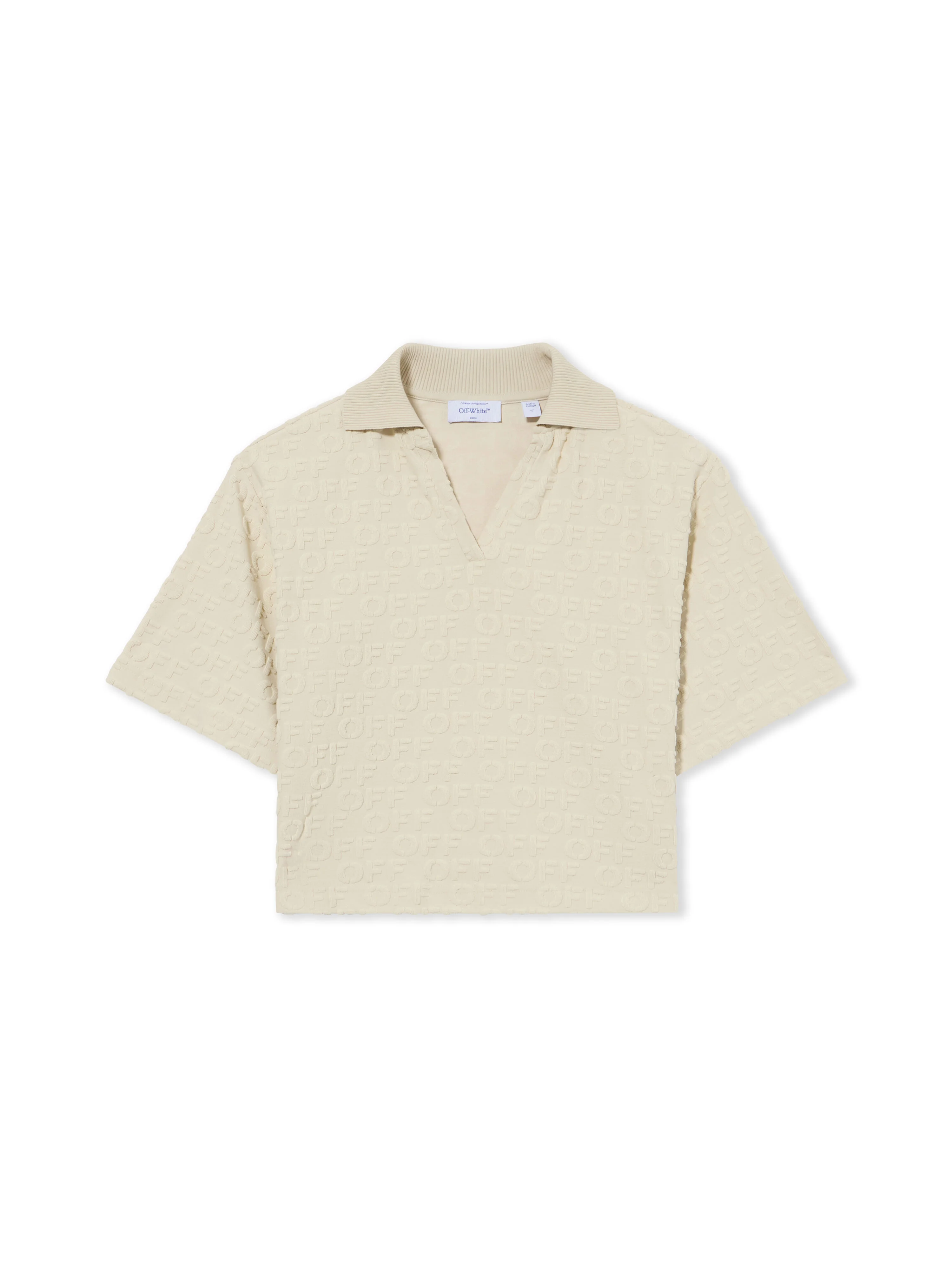 Terry Off Crop Polo - 1