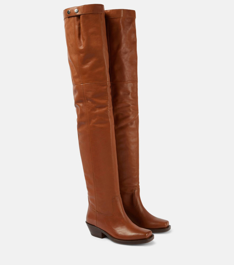 Amati leather over-the-knee boots - 1