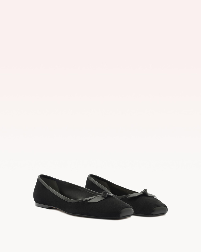ALEXANDRE BIRMAN CLARITA SQUARE BALLERINA BLACK outlook