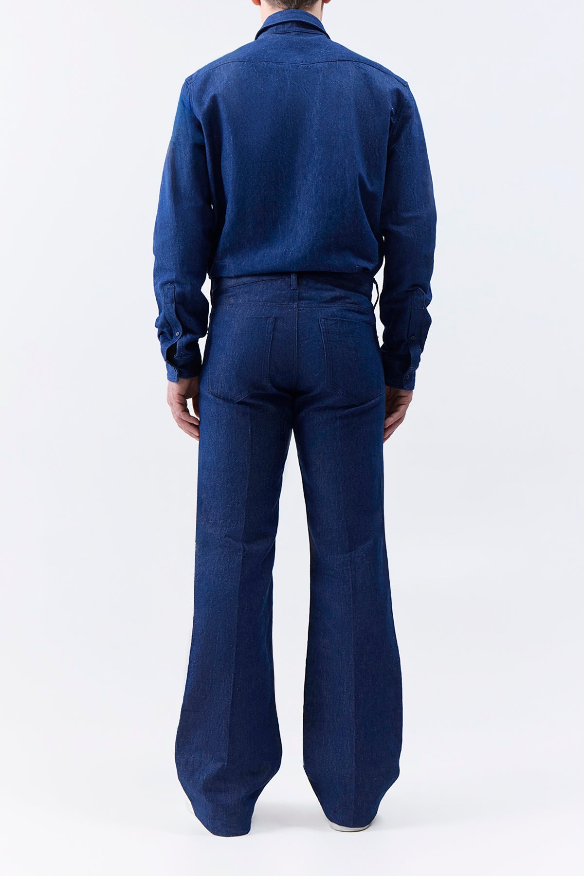 Preston Five Pocket Pant in Recycled Cotton Linen Denim - 5