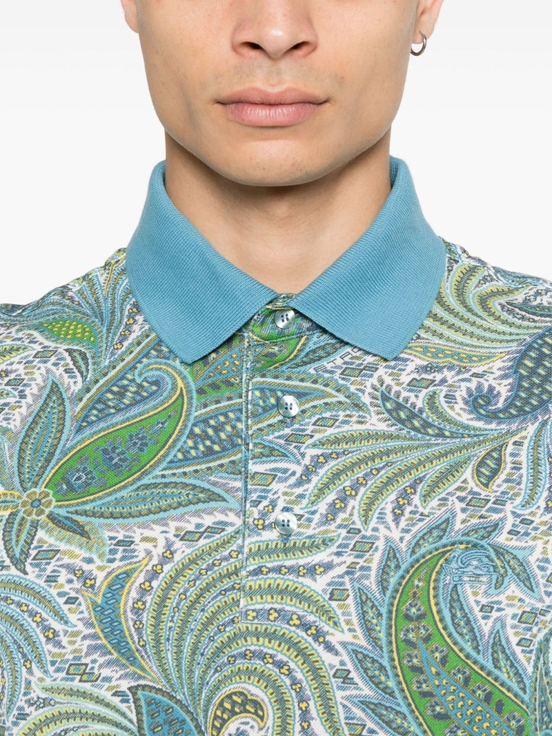 paisley-print polo shirt 4