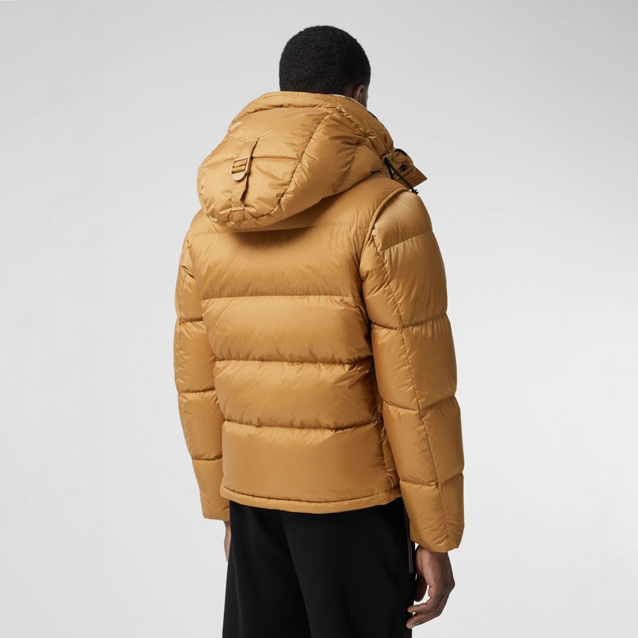 Detachable Sleeve Hooded Puffer Jacket - 4