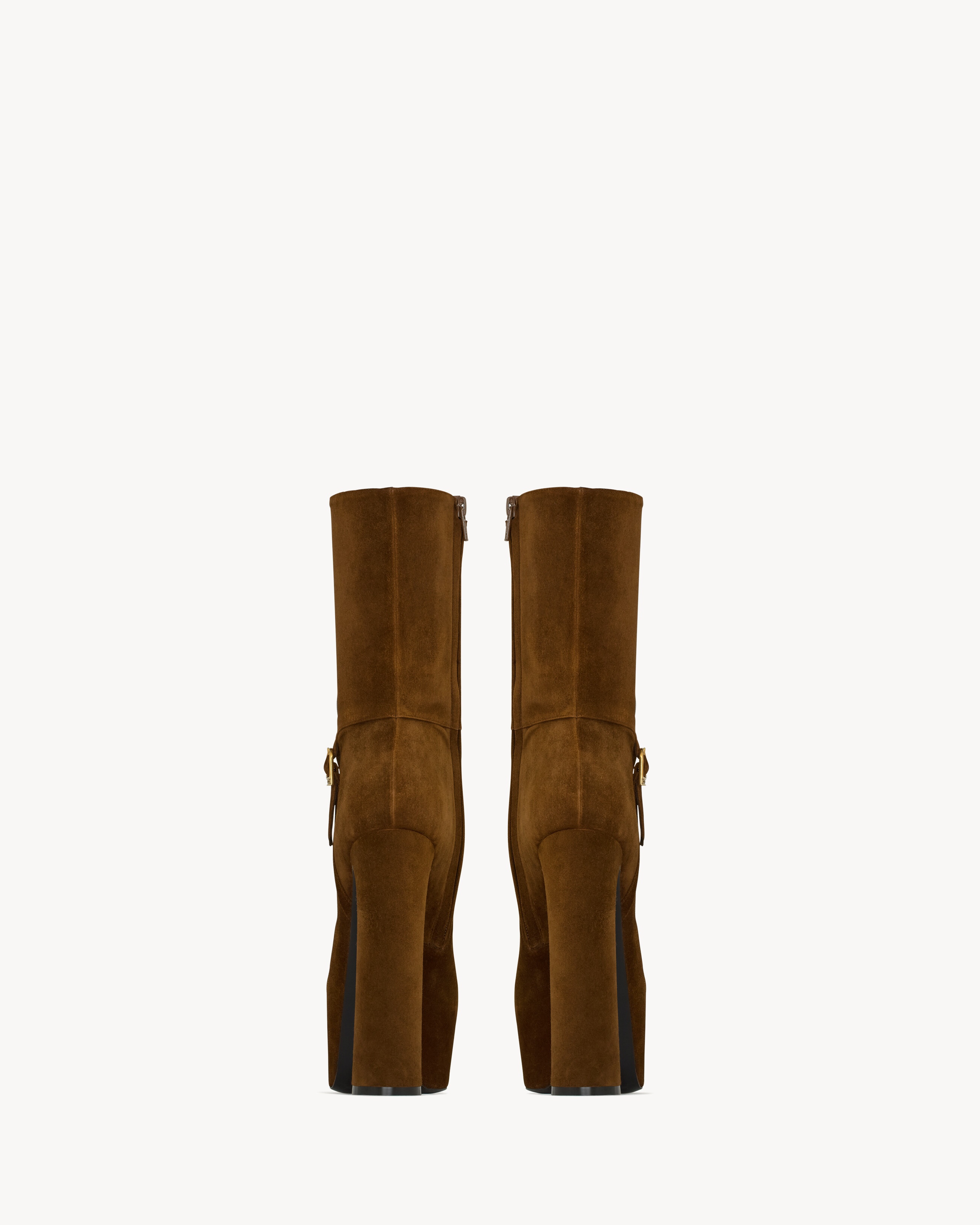 NICO PLATFORM BOOTIES IN SUEDE - 3