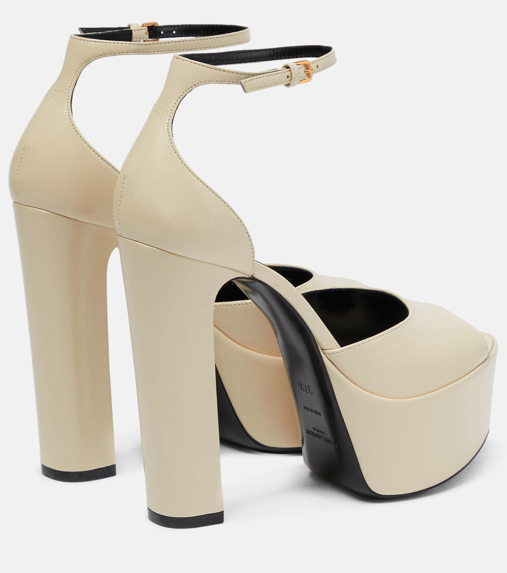 Jodie 145 platform leather sandals - 3