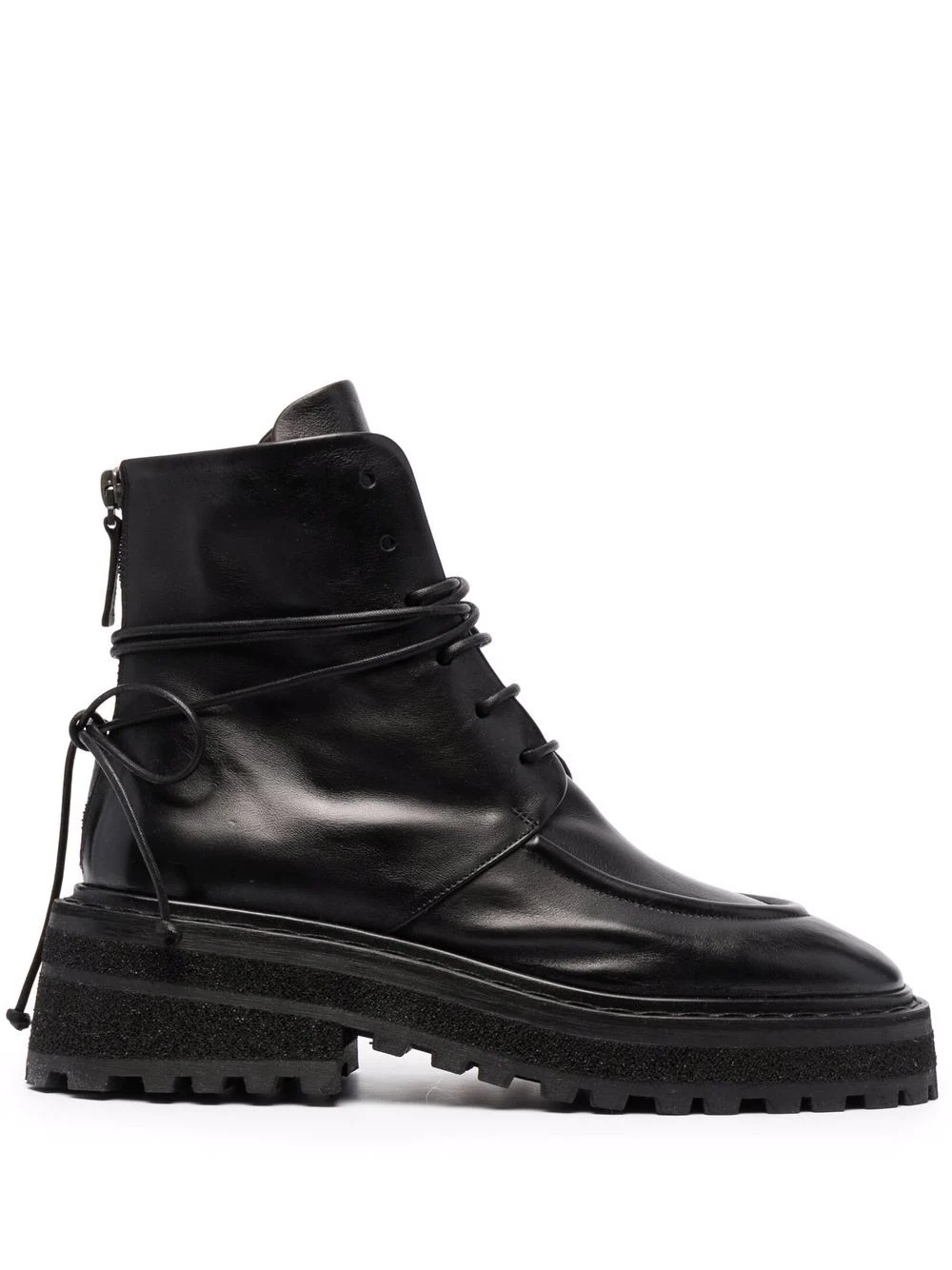 Carro ridged-sole leather boots - 1