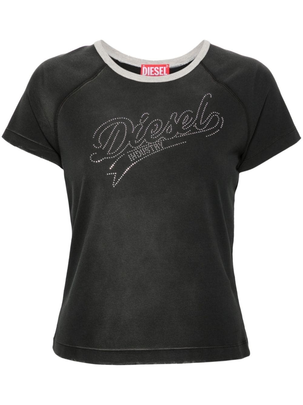 rhinestone-embellished cotton-blend T-shirt - 1