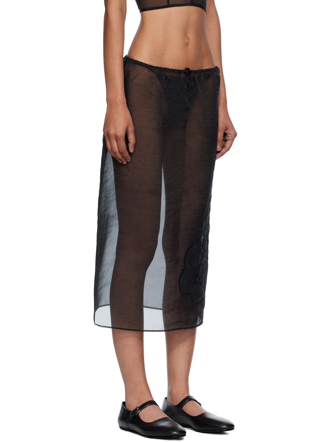 Black Bambi Midi Skirt - 2