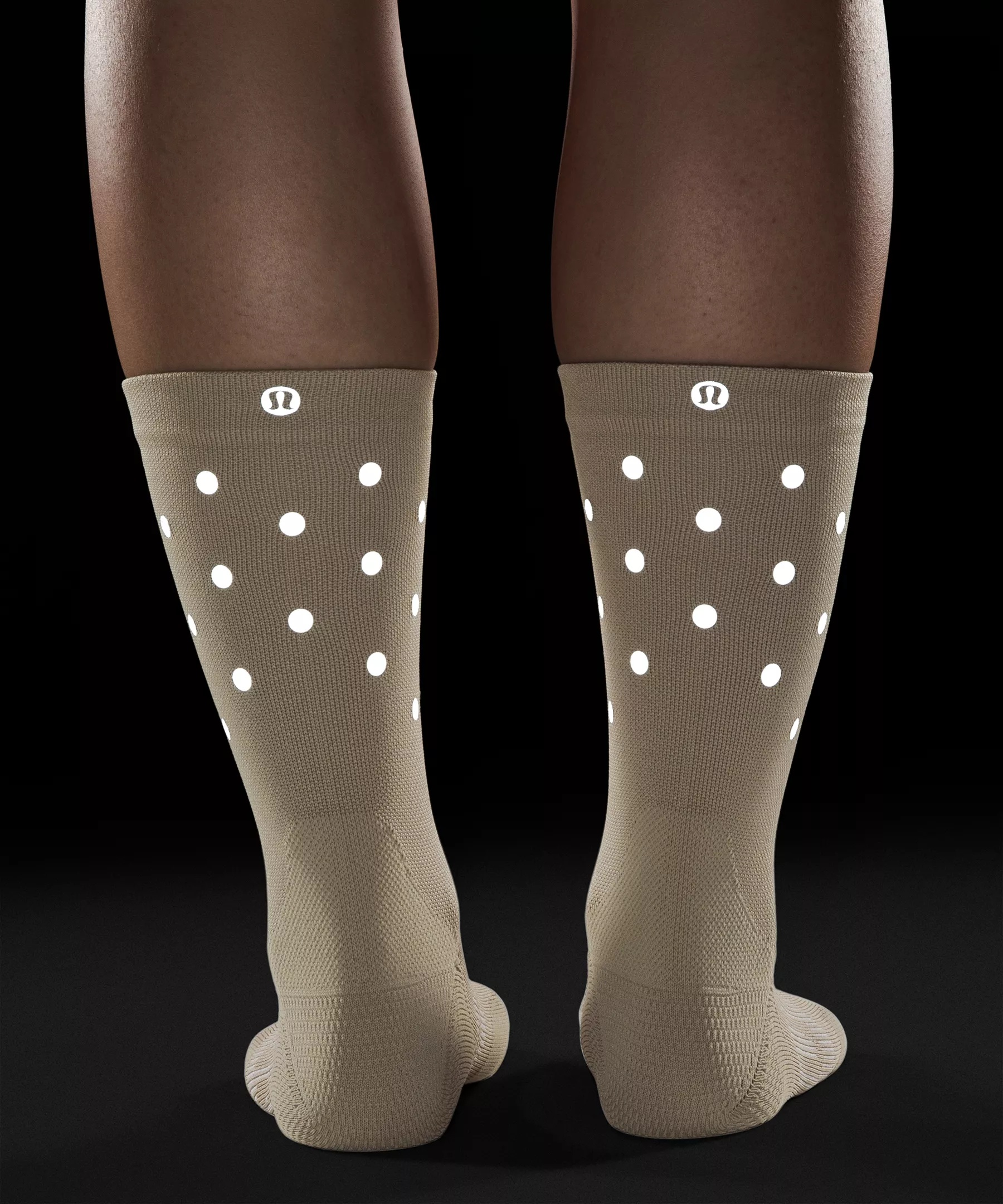 Women's Power Stride Crew Socks *Dot Reflective - 4