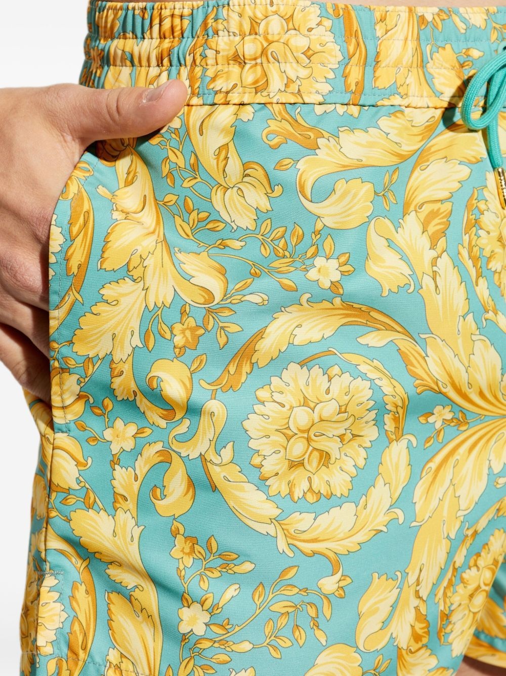 Barocco-print swim shorts - 4