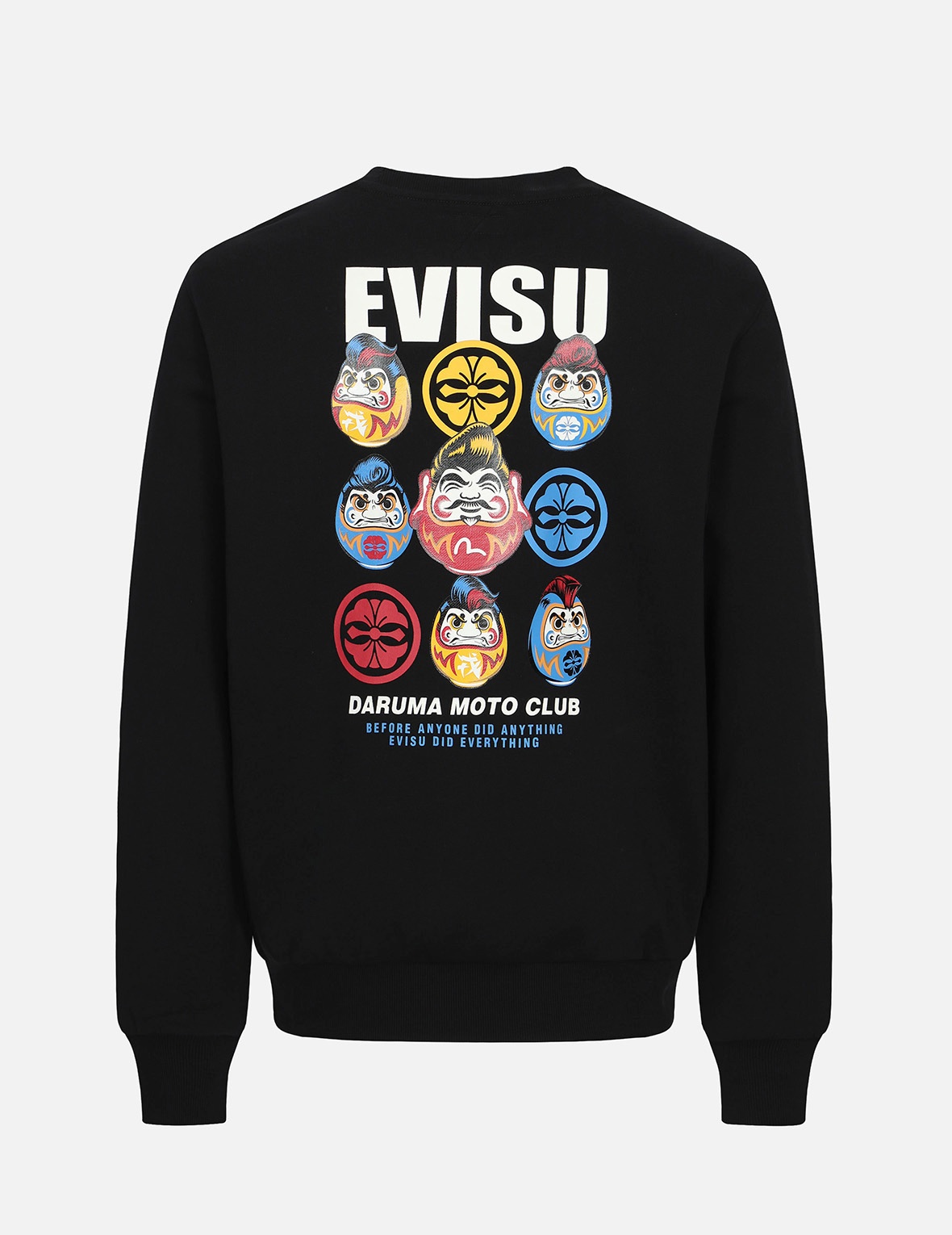 POMPADOUR DARUMA AND KAMON PRINT SWEATSHIRT - 2
