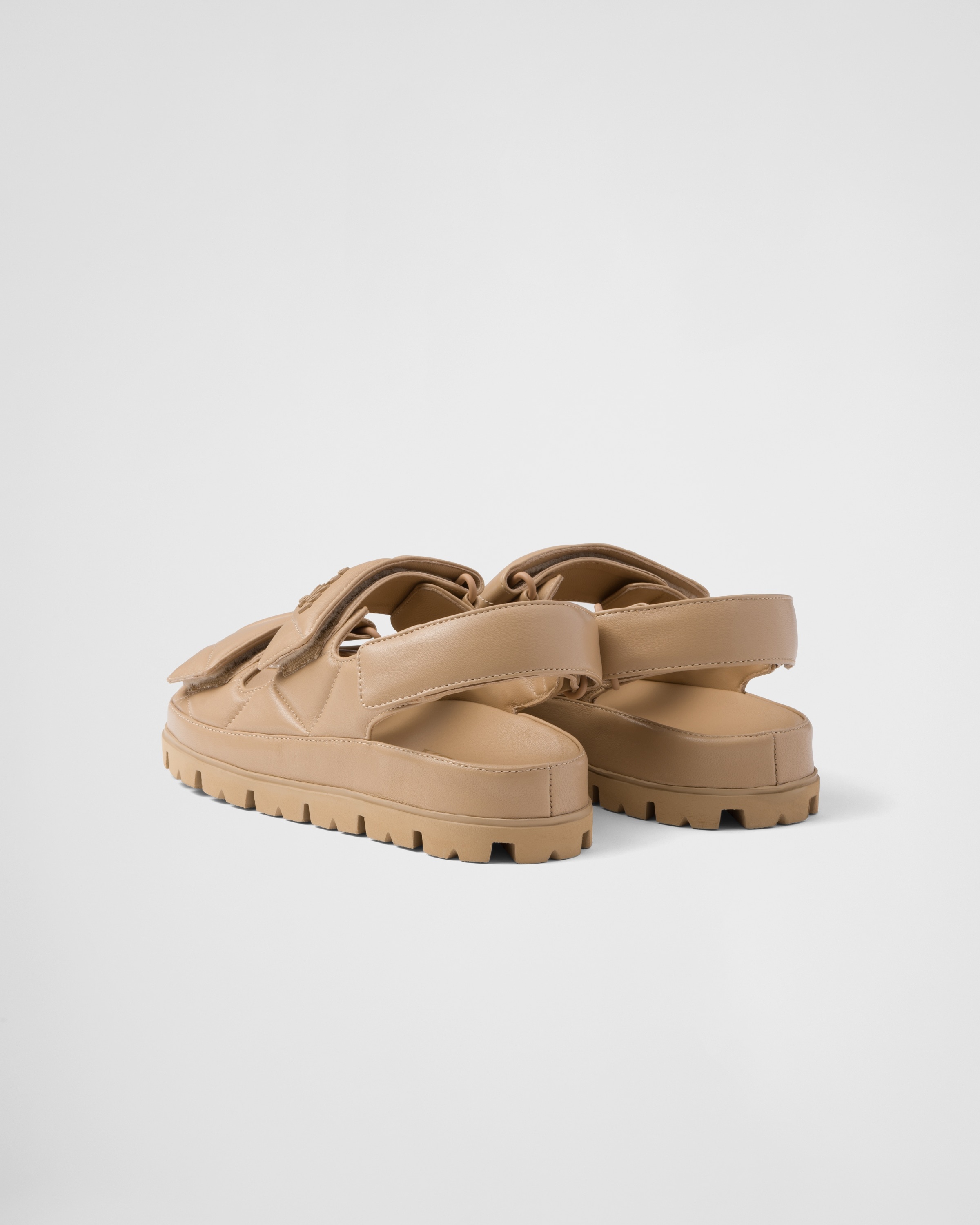 Padded nappa leather sandals - 4