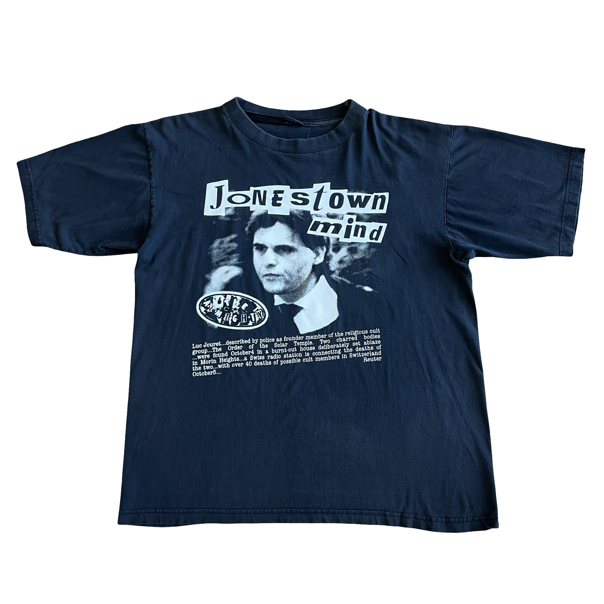 Final Blow - Vintage ALMIGHTY Jonestown Mind Band T-Shirt SZ XL - 1