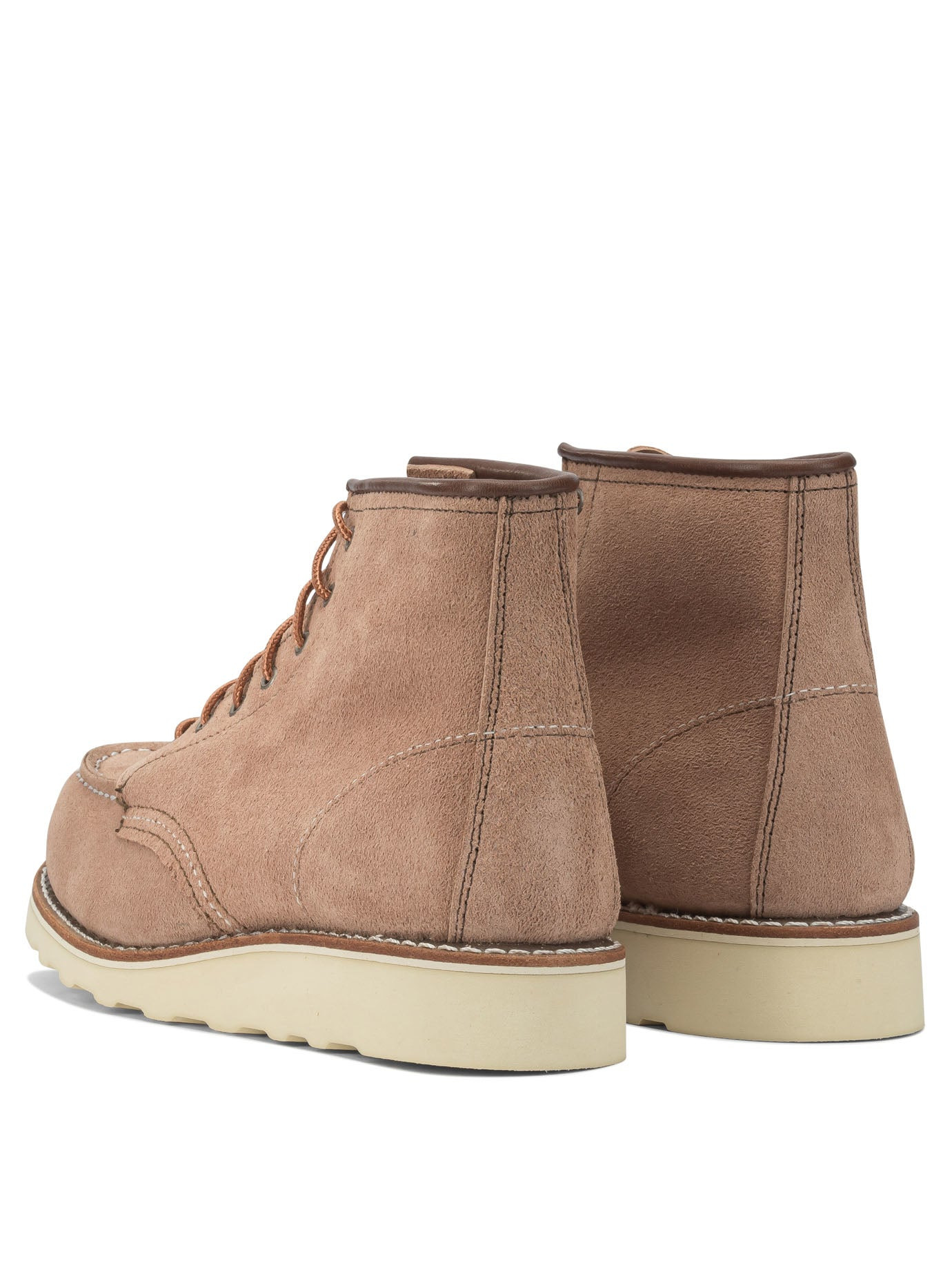 Red Wing Shoes - Red Wing Shoes "6'' Moc Toe 3319 Dusty Rose Abilene" Lace-up Ankle Boots - 4