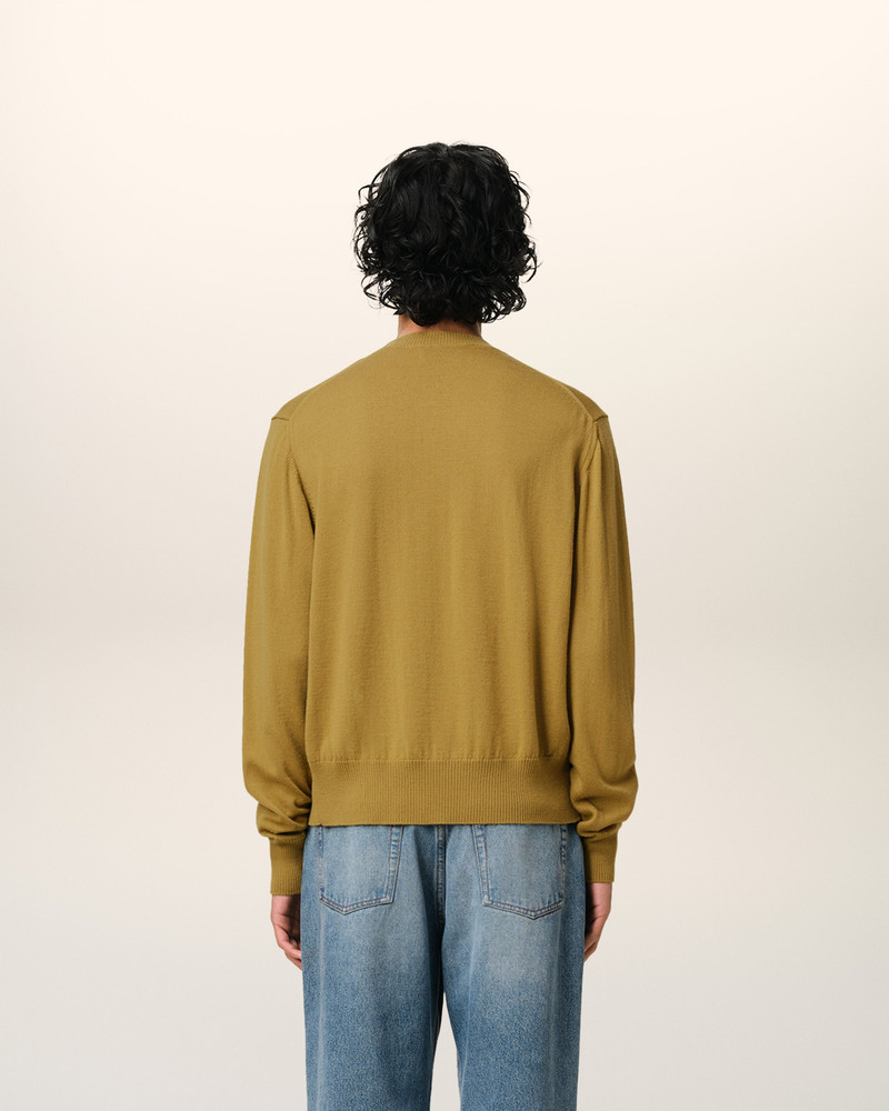 MUSTARD WOOL AMI DE COEUR CREW NECK SWEATER 5