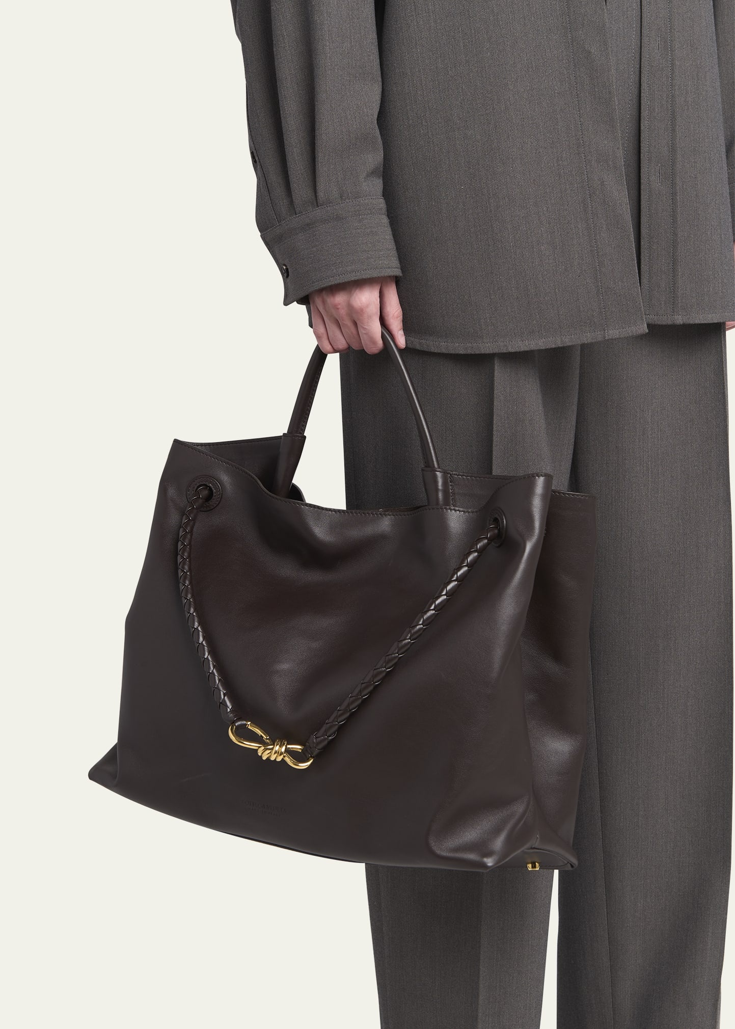 Andiamo Large Leather Tote Bag - 2