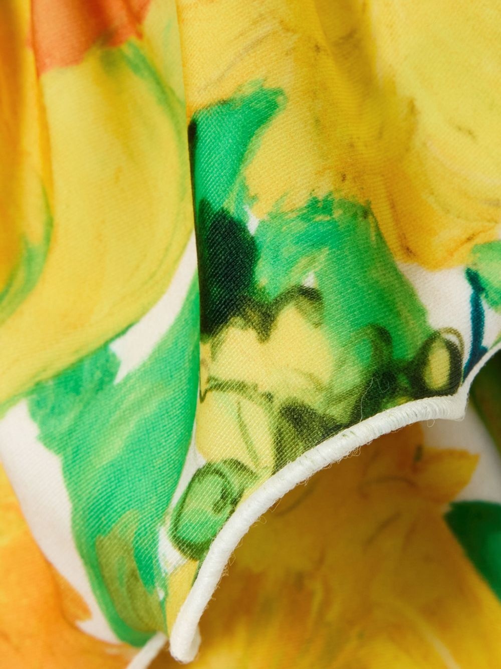 ruffled floral bikini top - 4