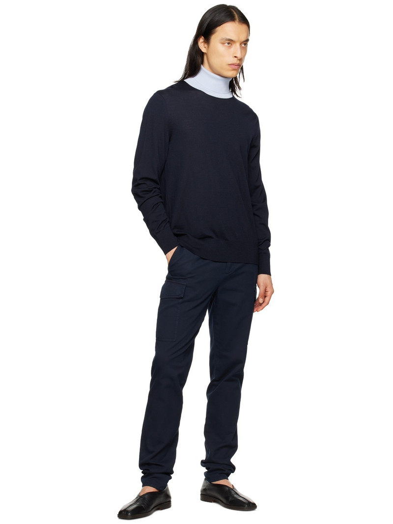 GABRIELA HEARST Navy & Blue Jermaine Turtleneck outlook