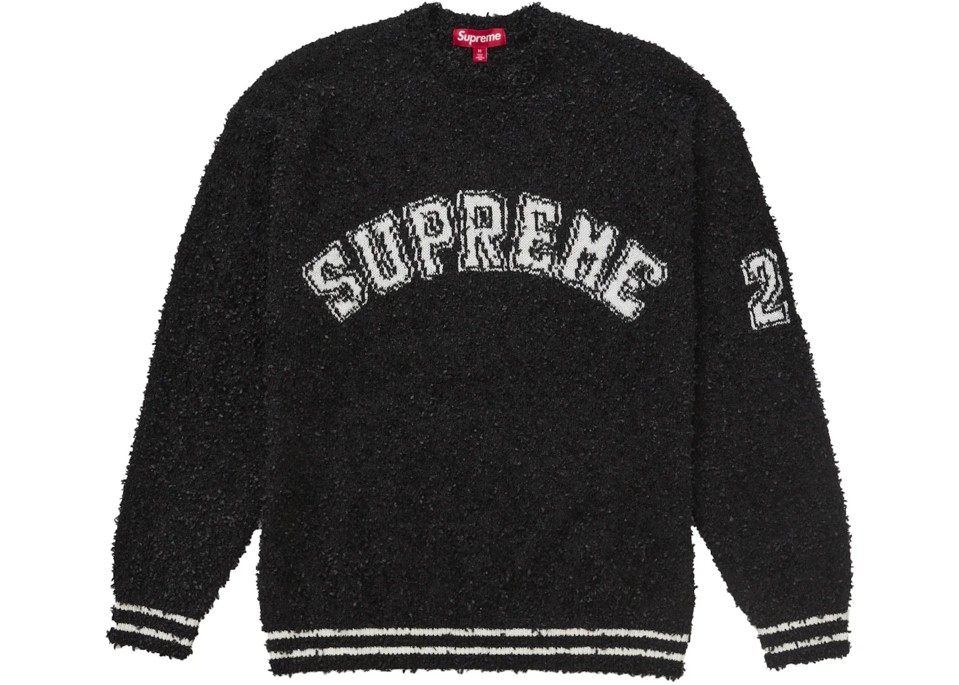 Supreme Textured Arc Sweater Black - 1