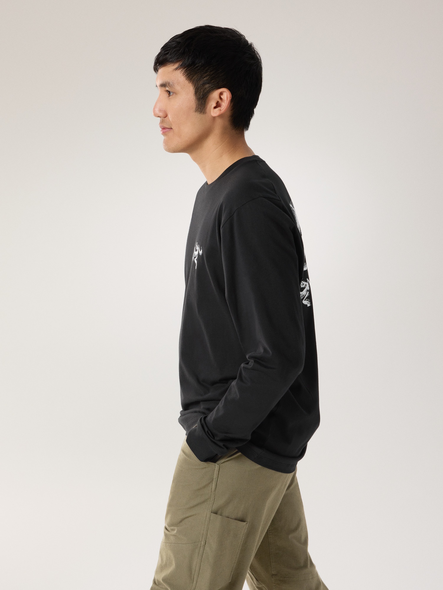 【ARC`TERYX】 25SS Crag Supima Cotton Bird Tile LS Man Arc'teryx Kragg SL Cotton Bird Tile Shirt LS | REVERSIBLE