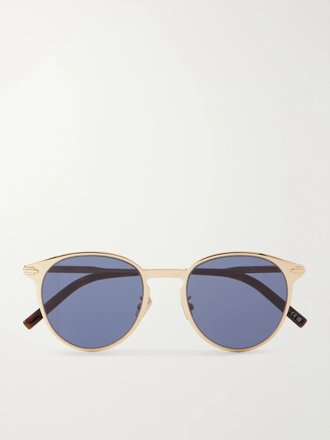 DiorBlackSuit R8U Round Gold-Tone Mirrored Sunglasses - 1