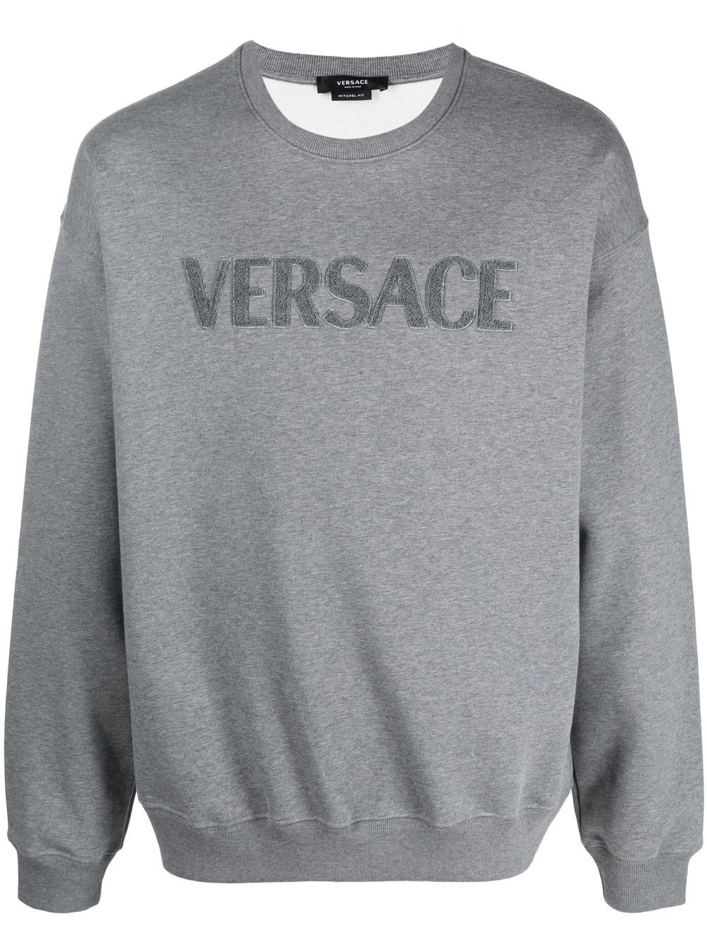 logo-embroidered jersey sweatshirt - 1