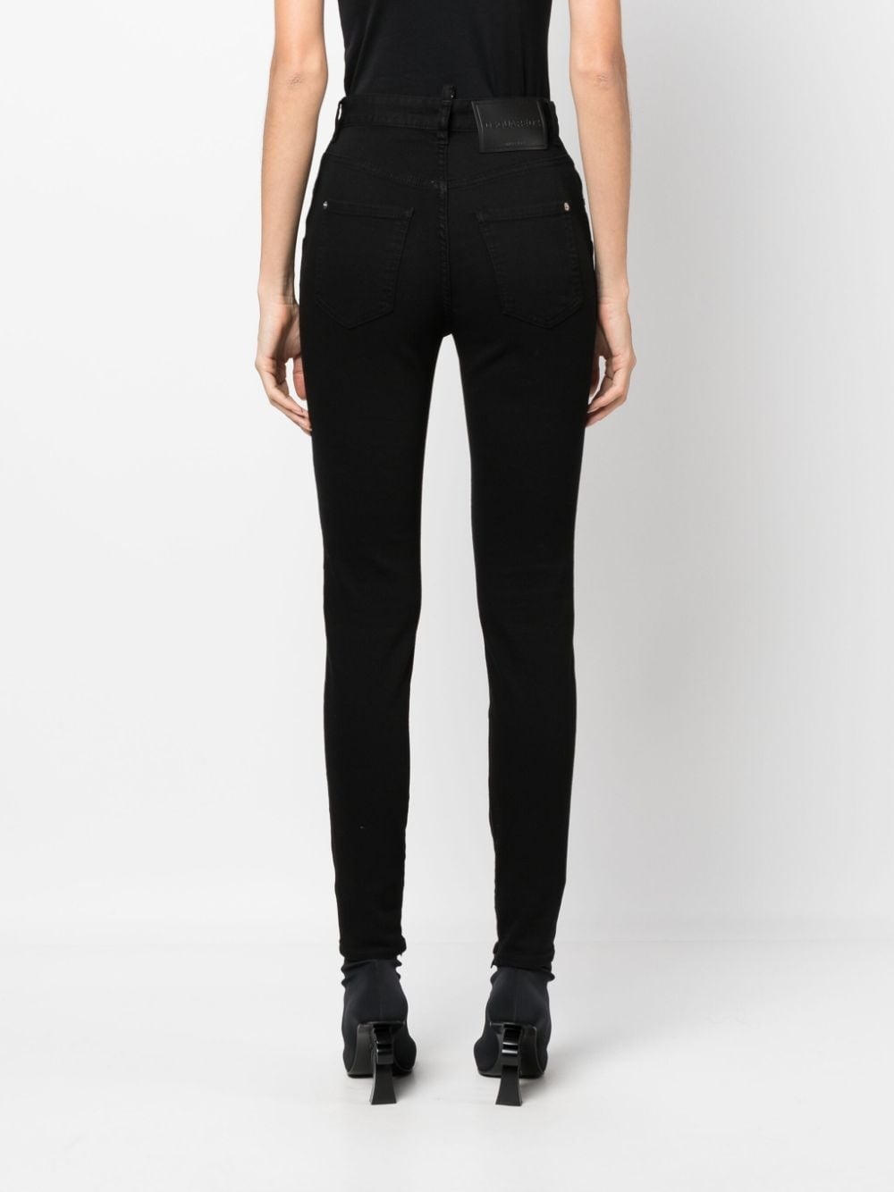 high-waist slim-cut jeans - 4