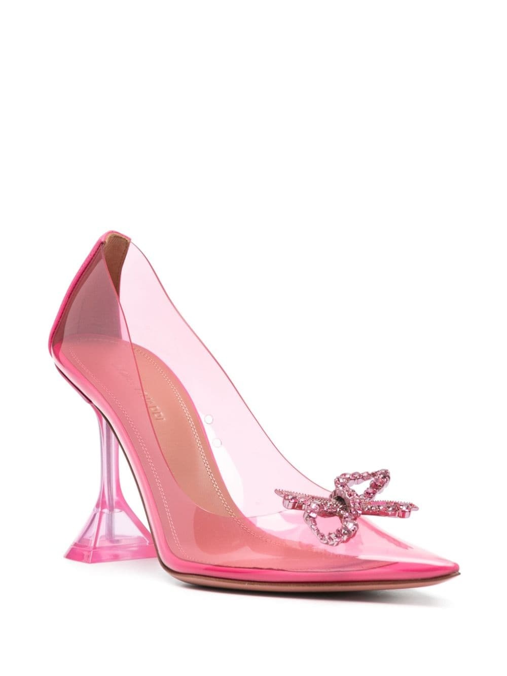 Rosie 100mm transparent pumps - 2