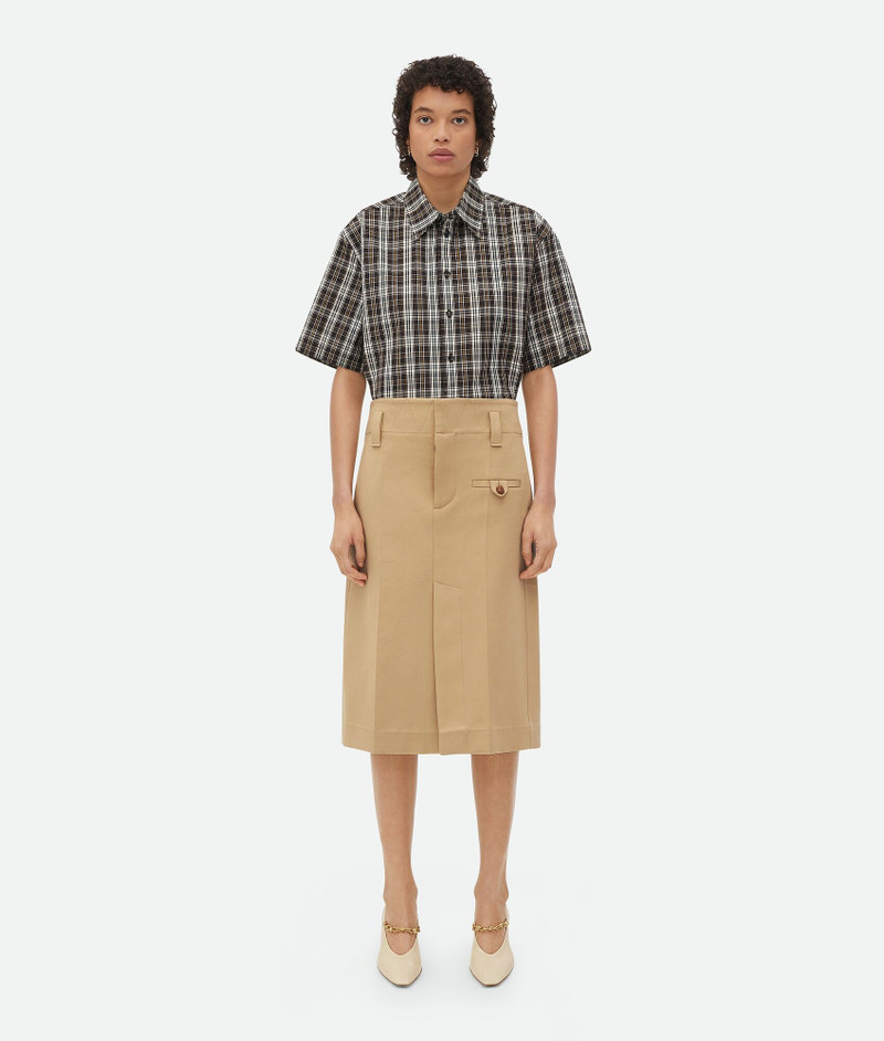 Cotton Canvas Skirt - 1