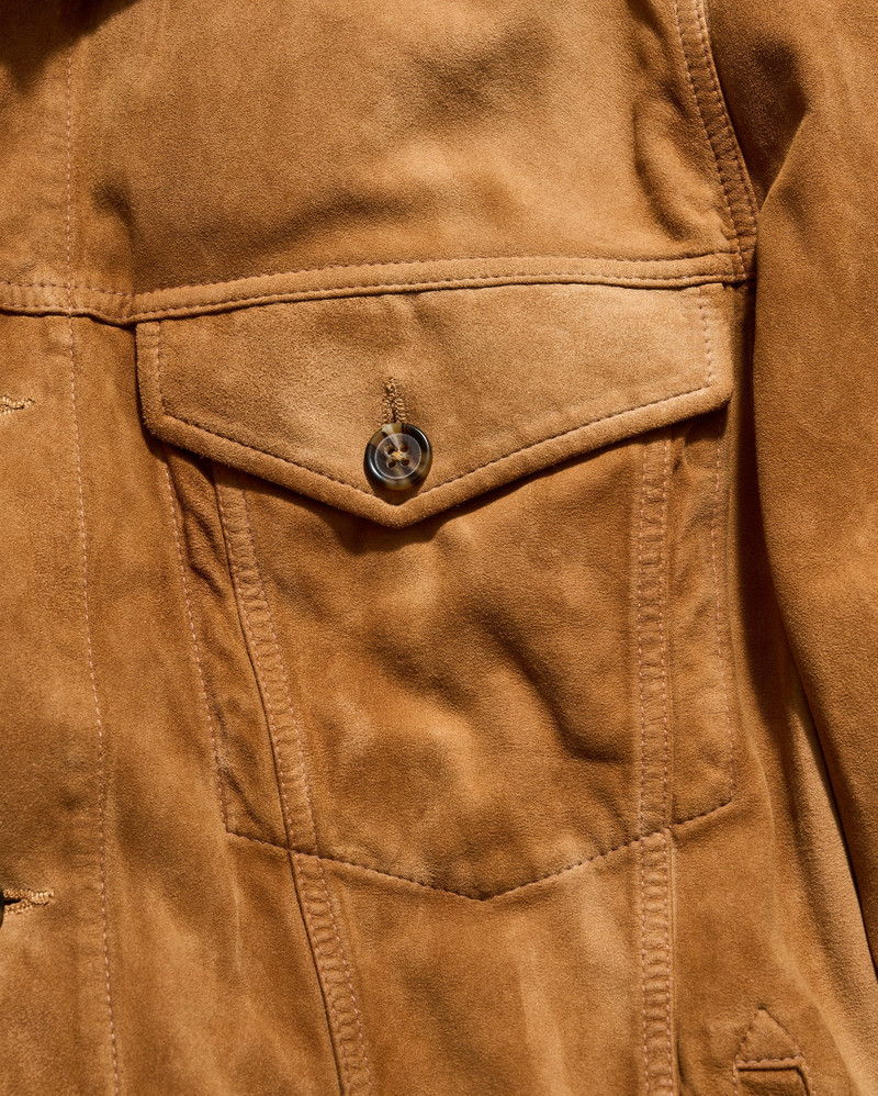 Waxed Suede Tupelo Trucker Jacket 3