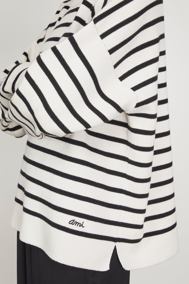 Embroidery Sailor Sweater in Chalk/Black 5